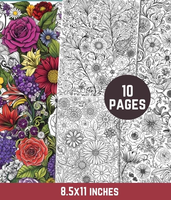 Free printable Flower Mandala Coloring Pages for Anxiety Relief and Relaxation for 