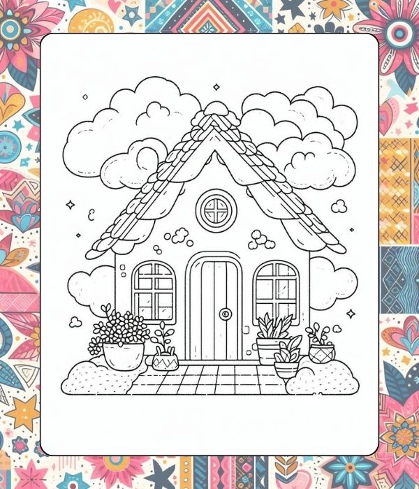 Free printable Cute Home for kids for 